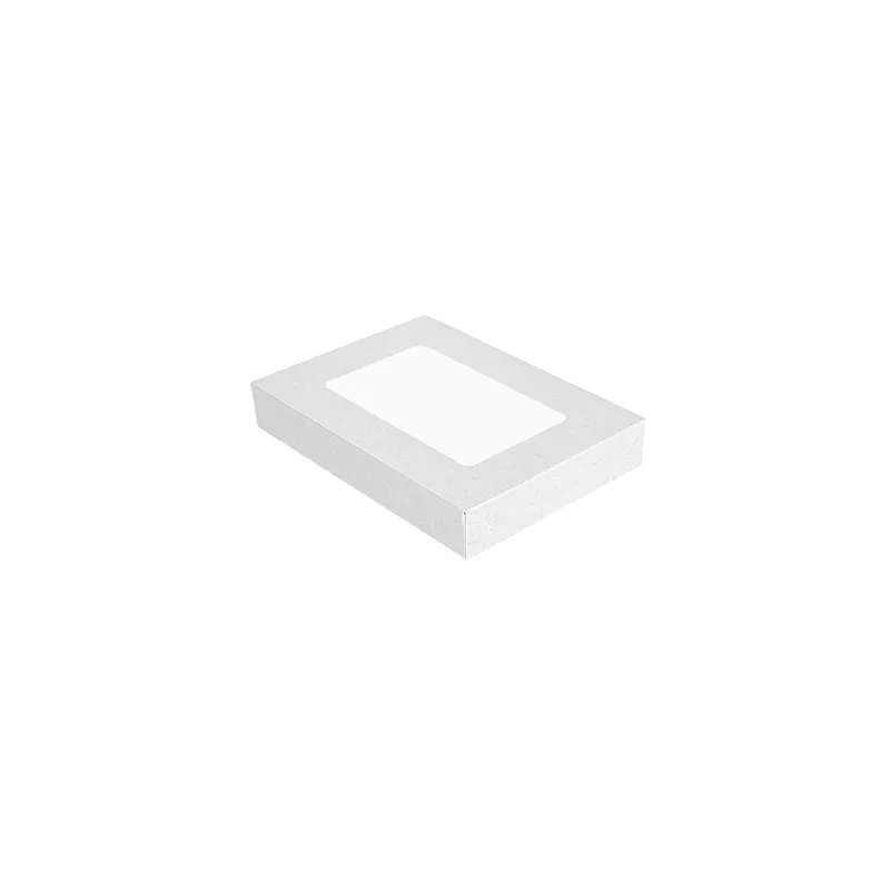 COUVERCLES AVEC FENÊTRE POUR COD.254.77 THEPACK  11x15x2 CM BLANC CARTON NANO-MICRO + OPP (200 UNITÉ)