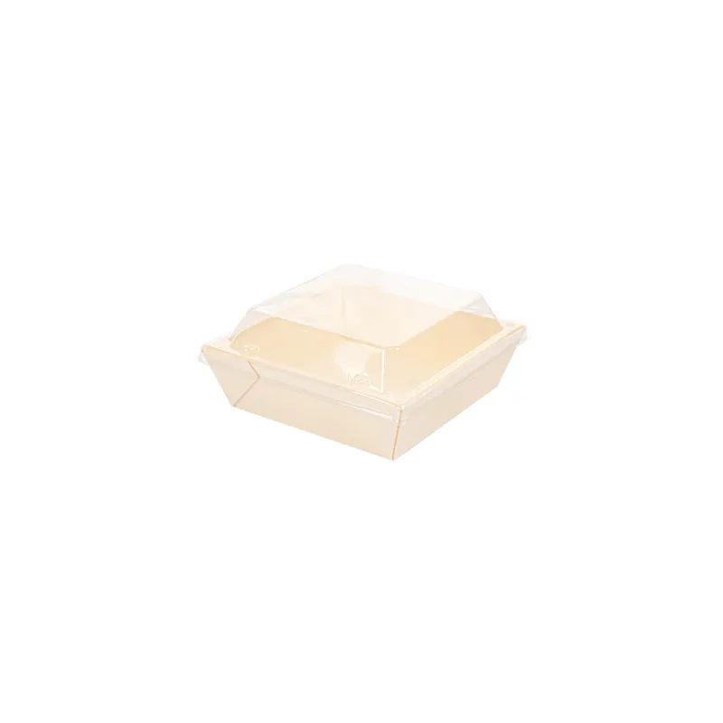 COMBO BARQUETTES + COUVERCLES PET WOOD  12x12x3,5 CM NATUREL BOIS (200 UNITÉ)