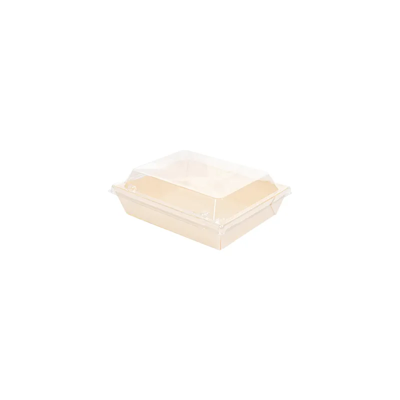 COMBO BARQUETTES + COUVERCLES PET WOOD  16x12x3,6 CM NATUREL BOIS (200 UNITÉ)