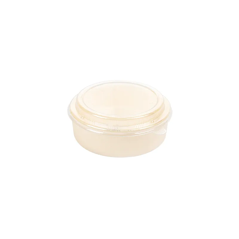 COMBO RÉCIPIENTS + COUVERCLES PET WOOD  Ø15,5x4,5 CM NATUREL BOIS (100 UNITÉ)