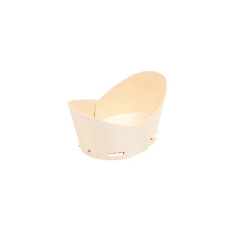 MINI RÉCIPIENTS POUR MISE EN BOUCHE WOOD  10,3x6x5,3 CM NATUREL BOIS (200 UNITÉ)