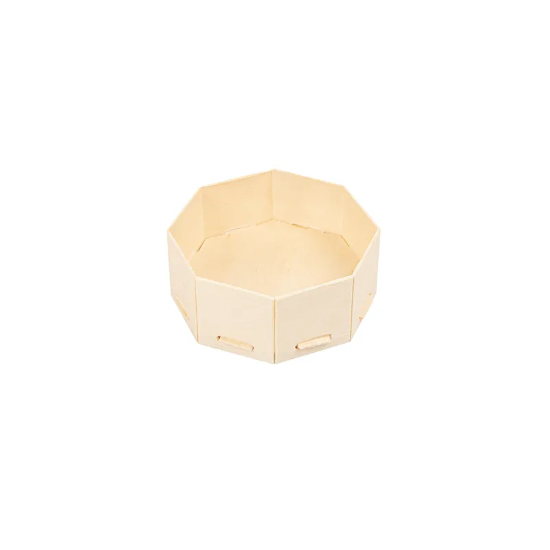 MINI RÉCIPIENTS POUR MISE EN BOUCHE WOOD  8x8x3,5 CM NATUREL BOIS (200 UNITÉ)