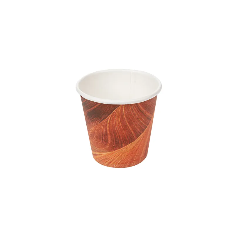 GOBELETS BOISSONS CHAUDES 1 PAROI 'ARIZONA ESPRESSO' 55 ML 230 + 18 PE G/M2 Ø5/3,5x4,9 CM MARRON CARTON (1000 UNITÉ)