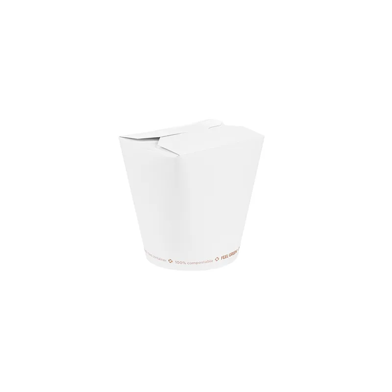 RÉCIPIENTS MULTIUSAGES FEEL GREEN 'COMPOSTABLE' 780 ML 300 G/M2 Ø9x9 CM BLANC CARTON (450 UNITÉ) RÉCIPIENTS MULTIUSAGES FEEL GREEN 'COMPOSTABLE' 780 ML 300 G/M2 Ø9x9 CM BLANC CARTON (450 UNITÉ)