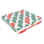 BOÎTES À PIZZA 100% VIERGES 340 G/M2 24x24x3 CM BLANC CARTON MICROCANAL (100 UNITÉ) BOÎTES À PIZZA 100% VIERGES
