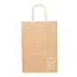 SACS SOS RECYCLÉS AVEC ANSES 80 G/M2 20+10x29 CM NATUREL KRAFT (250 UNITÉ) SACS SOS RECYCLÉS AVEC ANSES