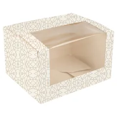 BOÎTES PÂTISSERIES AVEC FENÊTRE