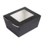 BOÎTES AVEC FENÊTRE THEPACK 780 ML 11,2x9x6,4 CM NOIR CARTON NANO-MICRO + OPP (300 UNITÉ) BOÎTES AVEC FENÊTRE