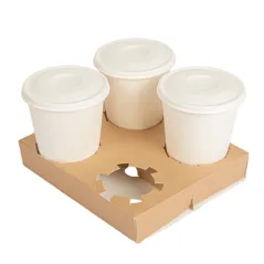 PORTE-GOBELETS 4 GOBELETS PRÉ-DÉCOUPE