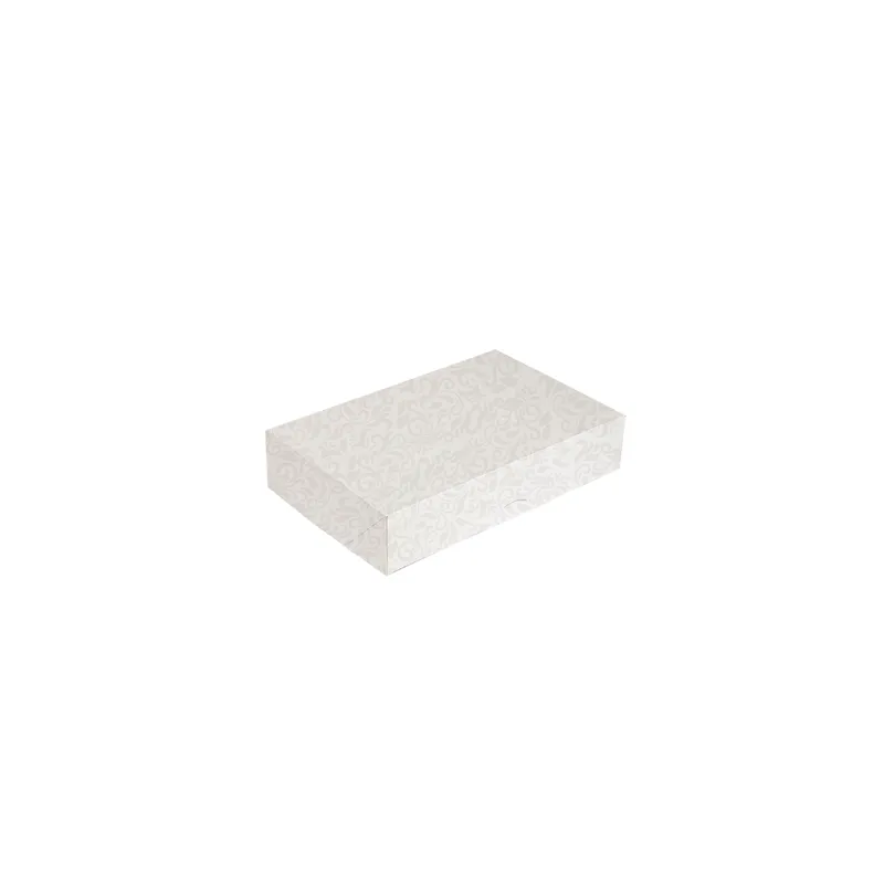 BOÎTES CATERING, PLATE THEPACK 'DAMASCO'  46x35x6 CM BLANC CARTON NANO-MICRO (100 UNITÉ)
