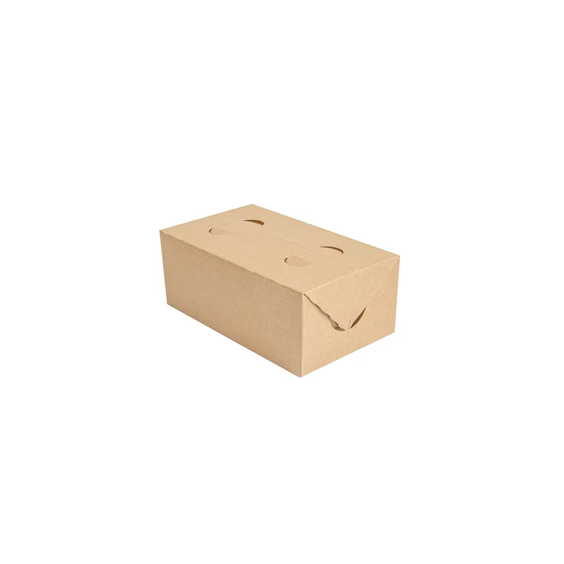 BOÎTES REPAS À EMPORTER THEPACK 1 L 11x18x7 CM NATUREL CARTON NANO-MICRO (300 UNITÉ)