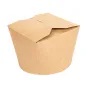 RÉCIPIENTS SALADIERS 1000 ML 275 + 25 PE G/M2 Ø12,3x8,5 CM NATUREL KRAFT (300 UNITÉ) RÉCIPIENTS SALADIERS