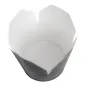 RÉCIPIENTS SALADIERS 1000 ML 305 + 18 PE G/M2 Ø12,3x8,5 CM NOIR CARTON (300 UNITÉ) RÉCIPIENTS SALADIERS