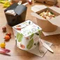 RÉCIPIENTS SALADIERS 'SALAD' 1000 ML 305 + 18 PE G/M2 Ø12,3x8,5 CM BLANC CARTON (300 UNITÉ) RÉCIPIENTS SALADIERS
