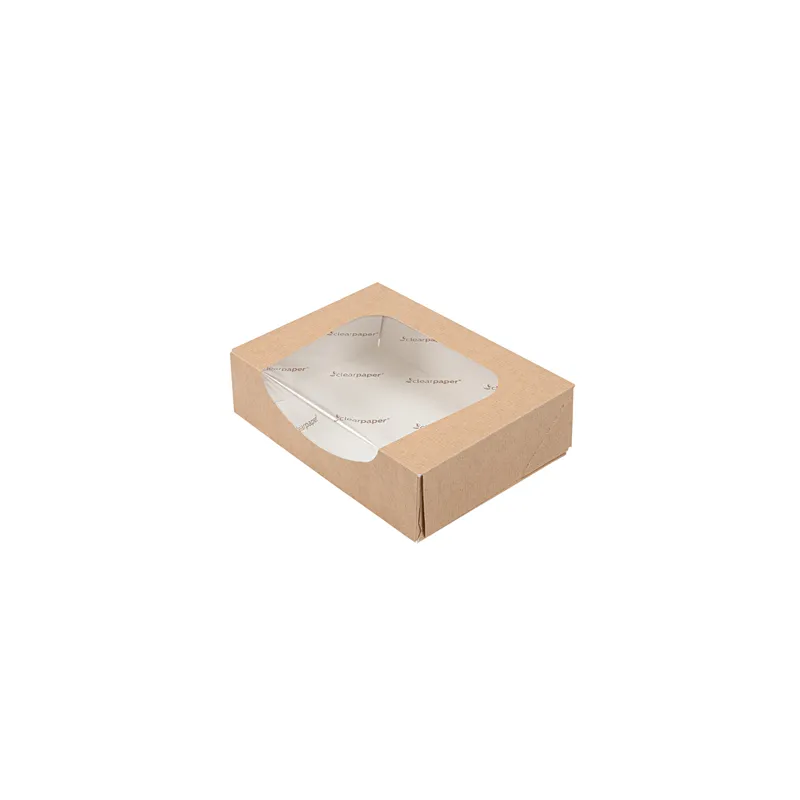 RÉCIPIENTS SUSHI+FÊNETRE ECO SIMPLE THEPACK  220 G/M2 17,5x12x4,5 CM NATUREL CARTON NANO-MICRO (400 UNITÉ)
