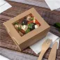 BOÎTES AVEC FENÊTRE ECO-SIMPLE THEPACK 780 ML 220 G/M2 11,2x9x6,4 CM NATUREL CARTON NANO-MICRO (300 UNITÉ) BOÎTES AVEC FENÊTRE ECO-SIMPLE
