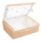BOÎTES AVEC FENÊTRE ECO-SIMPLE THEPACK 1000 ML 220 G/M2 12x17x5,5 CM NATUREL CARTON NANO-MICRO (200 UNITÉ) BOÎTES AVEC FENÊTRE ECO-SIMPLE