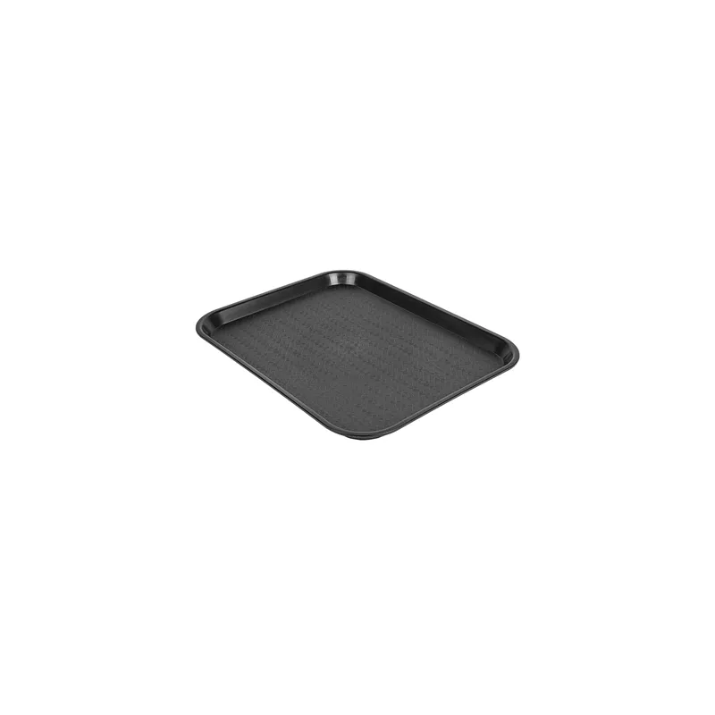 PLATEAU FAST FOOD   35,5x45,3x2,4 CM NOIR PP (1 UNITÉ)