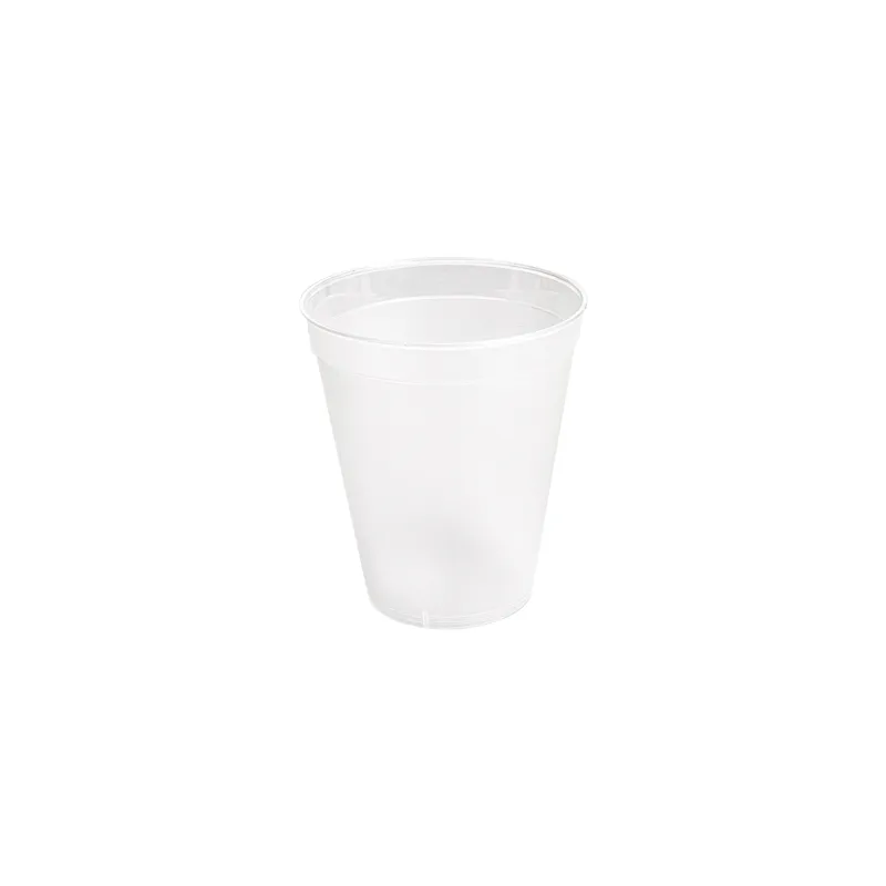 VERRES RÉUTILISABLES  150 ML Ø 6,5/4,2x7,5CM TRANSPARENT PP (1000 UNITÉ)
