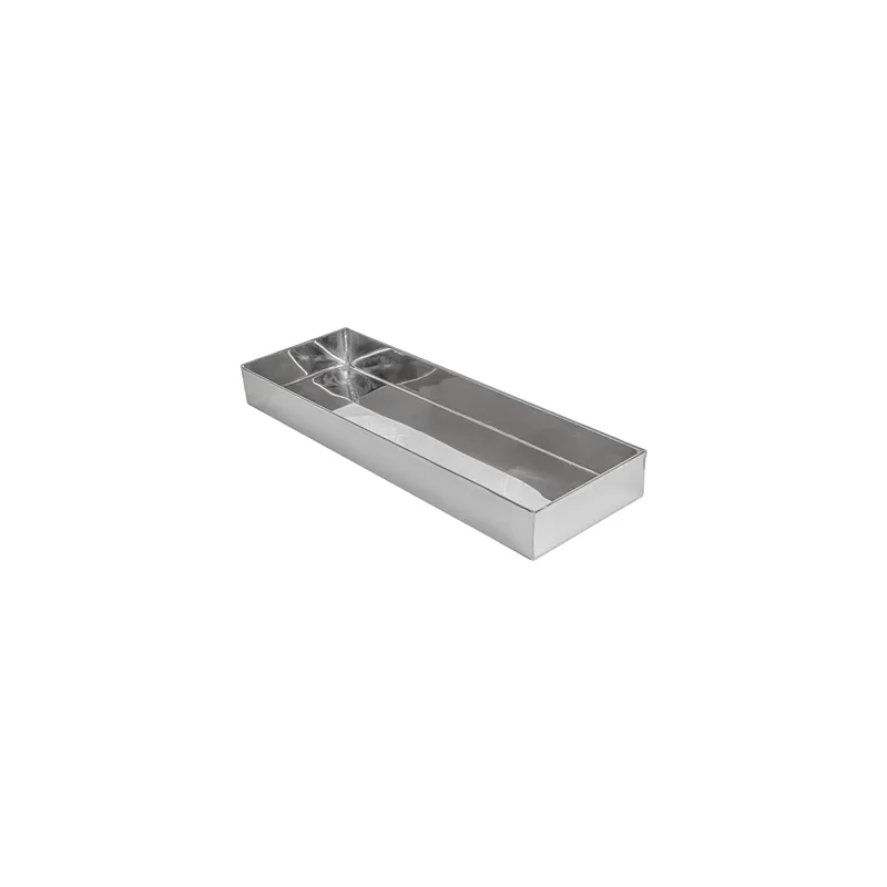 BOÎTE POUR BUFFET ARTINOX  38,3x12,3x4 CM ARGENTE INOX (1 UNITÉ)