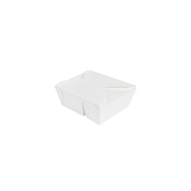 BOÎTES AMÉRICAINES 2 COMPART. THEPACK 900+450ML 15,2x12,1x6,5CM BLANC CARTON NANO-MICRO + PP (300 UNITÉ)