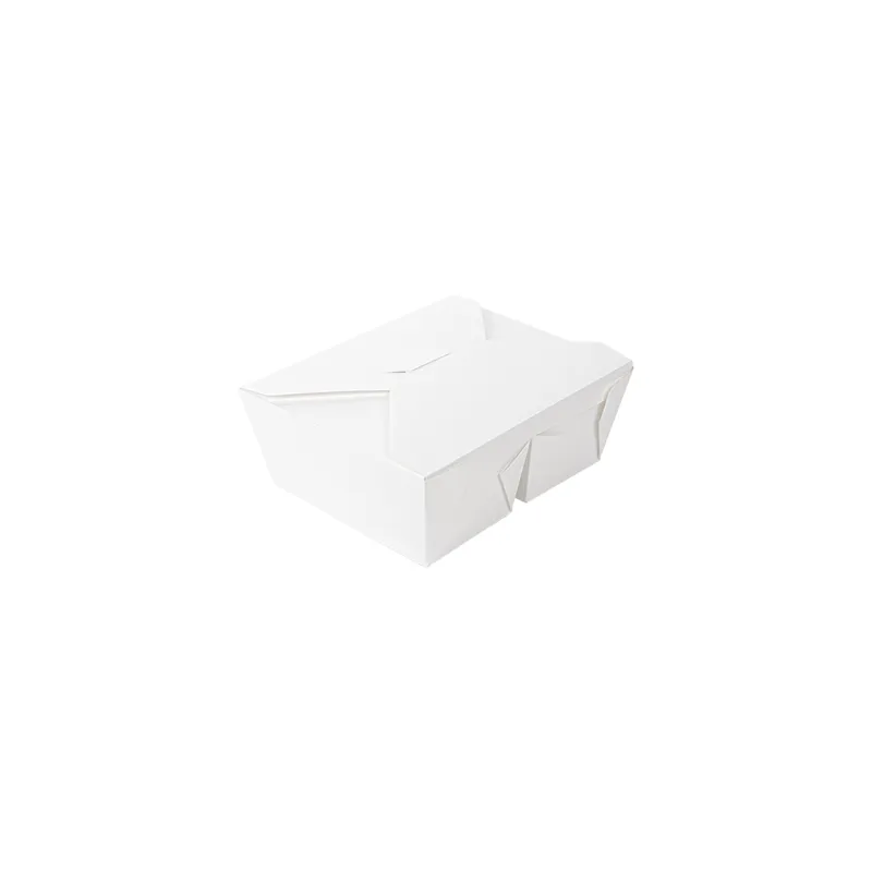 BOÎTES AMÉRICAINES 2 COMPART. THEPACK 675 + 675 ML 15,2x12,1x6,5 CM BLANC CARTON NANO-MICRO + PP (300 UNITÉ)
