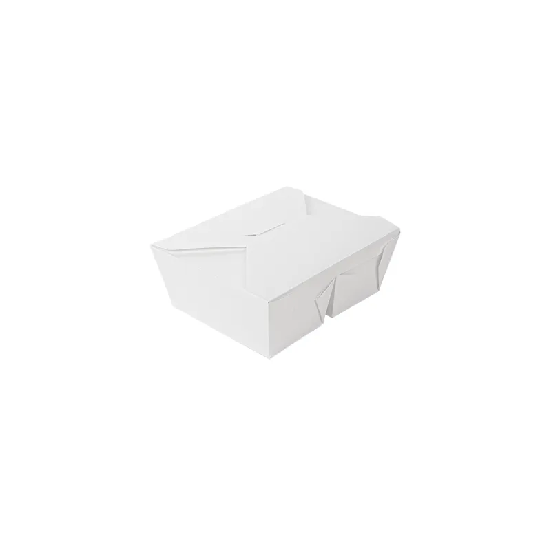 BOÎTES AMÉRICAINES 2 COMPART. THEPACK 1320 + 660 ML 19,6x14x6,2 CM BLANC CARTON NANO-MICRO + PP (200 UNITÉ)
