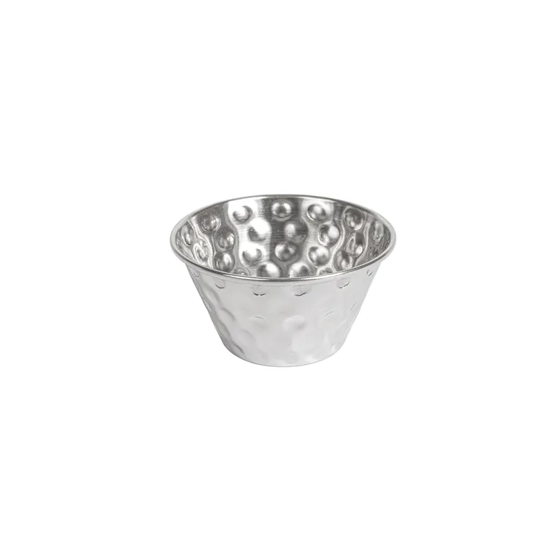 RAMEQUINS MARTELÉ ARTINOX 90 ML Ø 7x4 CM ARGENTE INOX (12 UNITÉ)