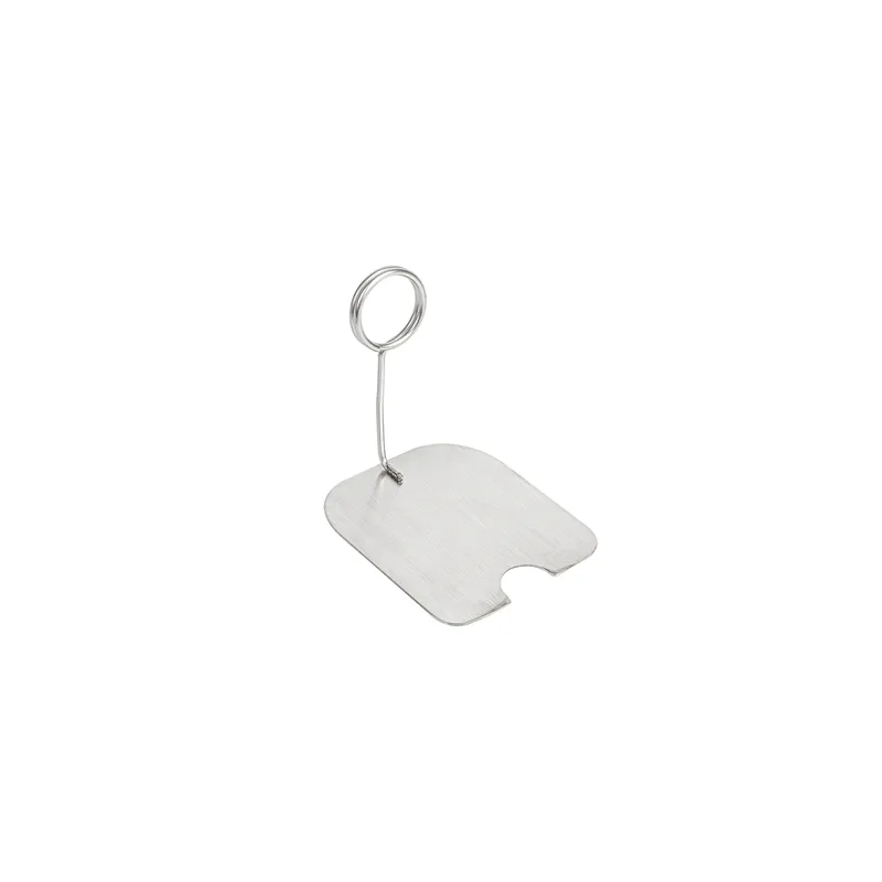 SUPPORTS POUR ÉTIQUETTES DE BUFFET 8,5x7x6 CM ARGENTE INOX (1 UNITÉ) SUPPORTS POUR ÉTIQUETTES DE BUFFET 8,5x7x6 CM ARGENTE INOX (1 UNITÉ)