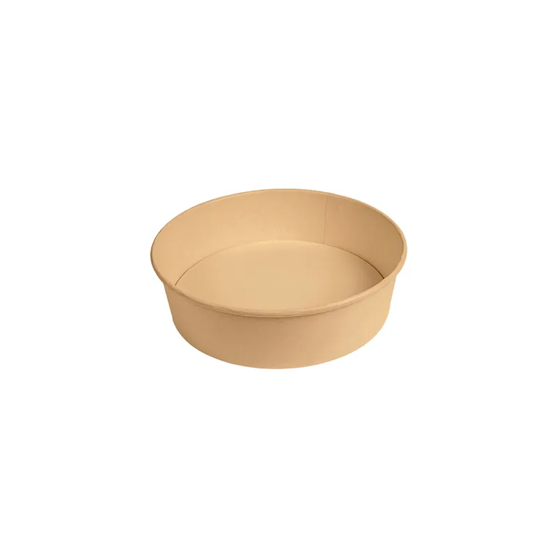 POTS SALADIERS  950 ML 300 + 18 PE G/M2 Ø 18,7/16,5x5,4 CM NATUREL KRAFT (300 UNITÉ)