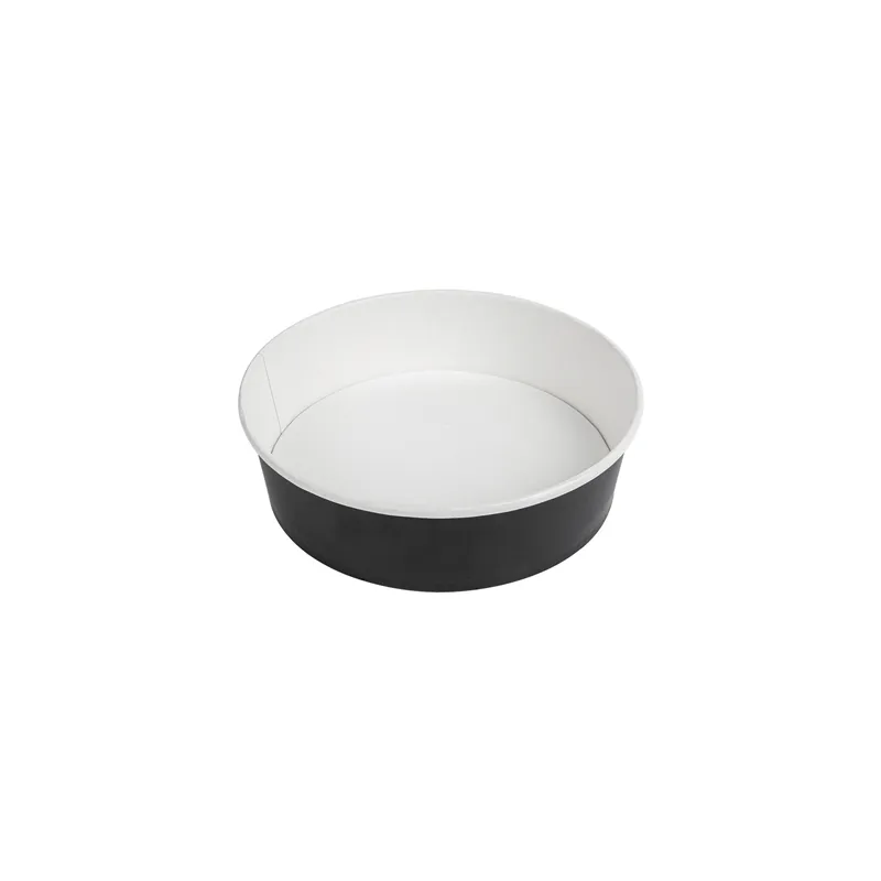 POTS SALADIERS  950 ML 255 + 18 PE G/M2 Ø 18,7/16,5x5,4 CM NOIR CARTON (300 UNITÉ)