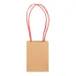 SACS SOS AVEC ANSES EN PAPIER ROUGE 110 G/M2 9+6x12 CM NATUREL KRAFT (100 UNITÉ) SACS SOS AVEC ANSES EN PAPIER ROUGE