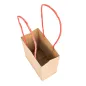 SACS SOS AVEC ANSES EN PAPIER ROUGE 110 G/M2 12+6,5x15 CM NATUREL KRAFT (100 UNITÉ) SACS SOS AVEC ANSES EN PAPIER ROUGE
