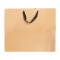 SACS SOS AVEC ANSES EN COTON NOIR 110 G/M2 52+10x42 CM NATUREL KRAFT (50 UNITÉ) SACS SOS AVEC ANSES EN COTON NOIR