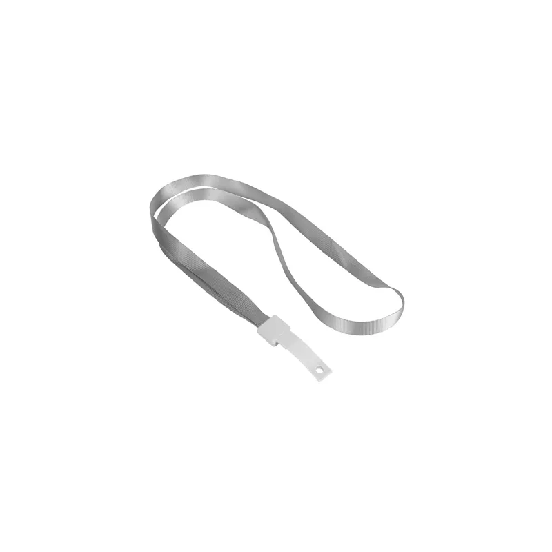 CORDON PORTE BADGE   1,2 x 45 CM GRIS POLYESTER (1 UNITÉ)