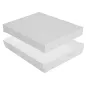 PLATEAUX + COUVERCLE THEPACK 40,5x30,5x6 CM BLANC CARTON MICROCANAL (150 UNITÉ) PLATEAUX + COUVERCLE