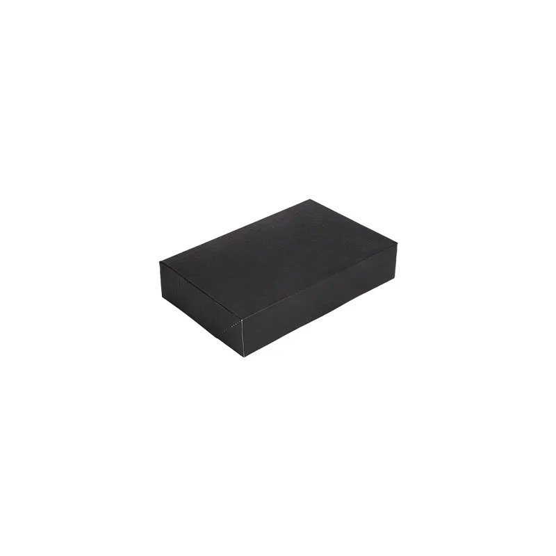 BOÎTES CATERING, PLATE THEPACK  28x19x6 CM NOIR CARTON NANO-MICRO (100 UNITÉ)