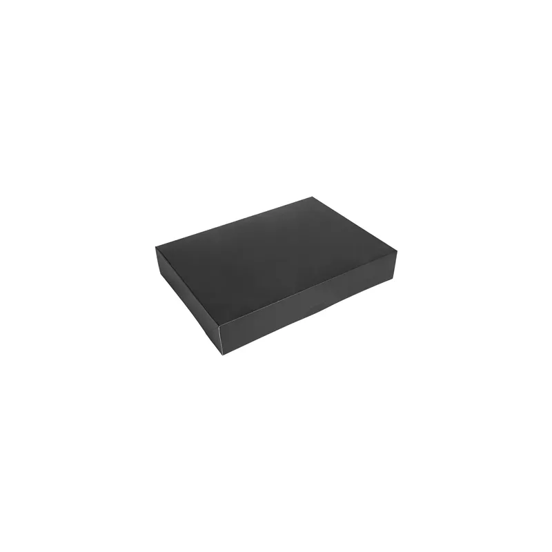 BOÎTES CATERING, PLATE THEPACK  34x25x6 CM NOIR CARTON NANO-MICRO (100 UNITÉ)