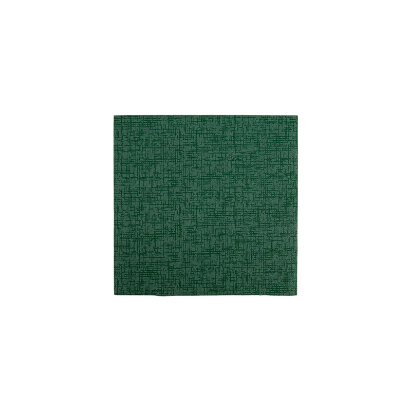 SERVIETTES P. 1/4 'JAZZ' 55 G/M2 40x40 CM VERT JAGUAR AIRLAID (700 UNITÉ)