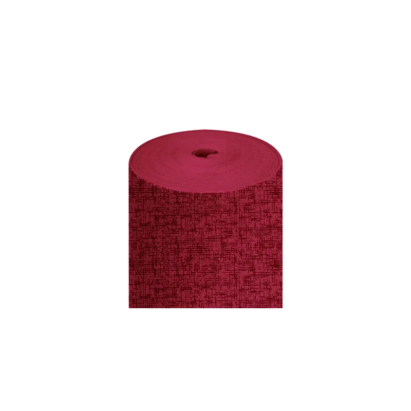NAPPE EN ROULEAU 'JAZZ' 55 G/M2 1,20x50 M BORDEAUX AIRLAID (1 UNITÉ)