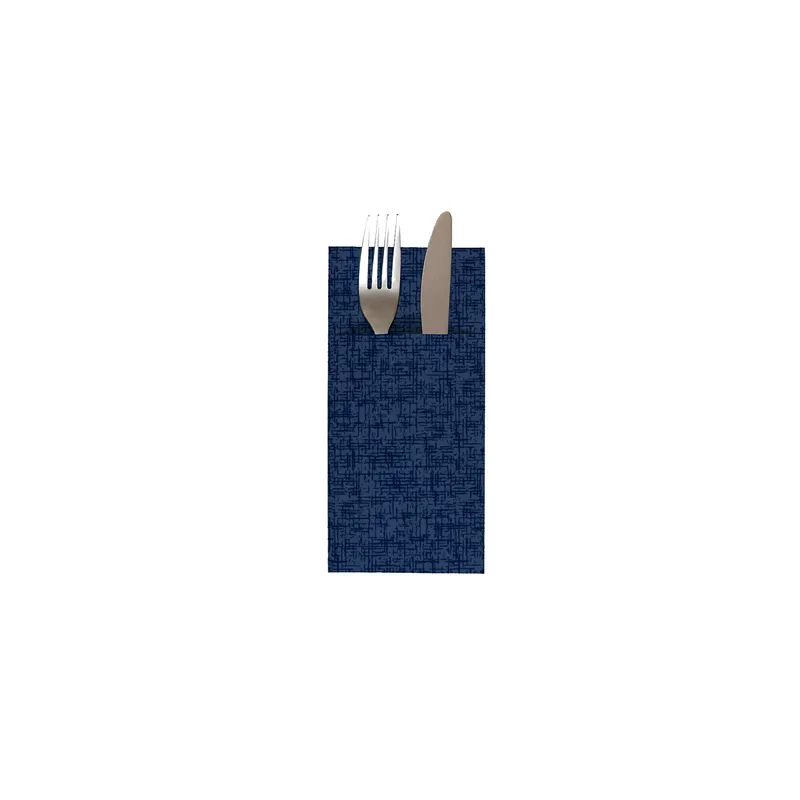 SERVIETTES KANGOUROU 'JAZZ' 55 G/M2 40x40 CM BLEU MARINE AIRLAID (700 UNITÉ)