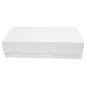 PLATEAUX + COUVERCLE THEPACK 19,5x11x4,5 CM BLANC CARTON NANO-MICRO (200 UNITÉ) PLATEAUX + COUVERCLE