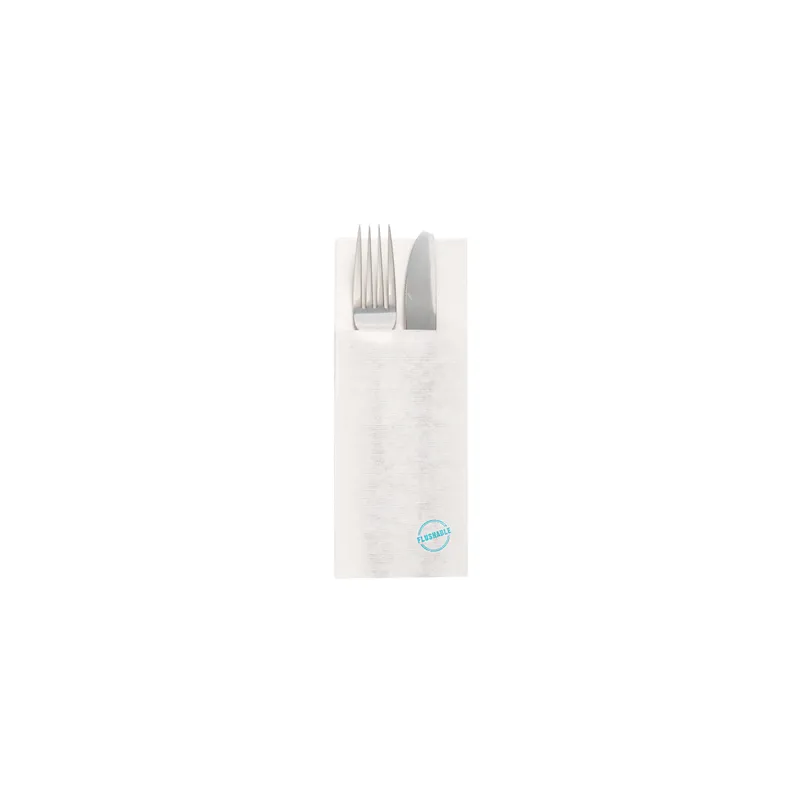 SERVIETTES "CANGURITO" FLUSHABLES  50 G/M2 33x40 CM BLANC AIRLAID (700 UNITÉ)
