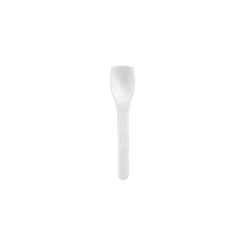 PETITES CUILLÈRES À GLACES   10 CM BLANC CPLA (2000 UNITÉ)