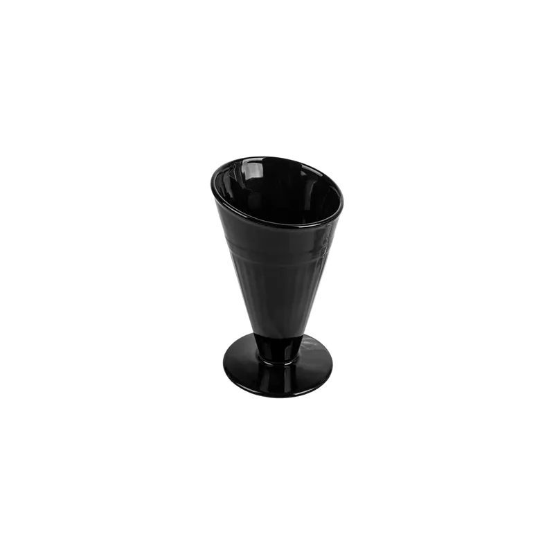 GOBELETS POUR FRITURES AKALA  Ø11,8x19,8 CM NOIR PORCELAINE (6 UNITÉ)