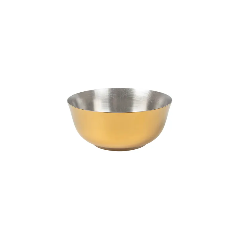 BOL ARTINOX 284 ML Ø 10,5x4,8 CM DORE INOX (6 UNITÉ)