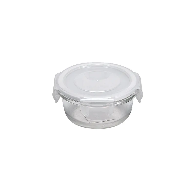 RÉCIPIENTS RONDS AVEC COUVERCLE WAKI GLASS 210 ML Ø 10,5x5/6 CM TRANSPARENT VERRE (6 UNITÉ)