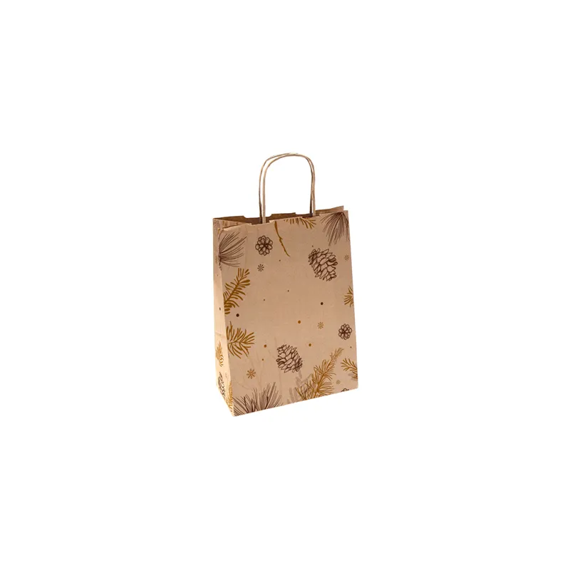 SACS SOS AVEC ANSES 'WINTER' 80 G/M2 26+14x32 CM NATUREL KRAFT (250 UNITÉ) SACS SOS AVEC ANSES 'WINTER' 80 G/M2 26+14x32 CM NATUREL KRAFT (250 UNITÉ)