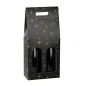 CARTONS 2 BOUTEILLES 'CONSTELLATION' 18x9x38,5 CM NOIR CARTON (30 UNITÉ) CARTONS 2 BOUTEILLES