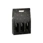 CARTONS 3 BOUTEILLES 'CONSTELLATION' 27x9x38,5 CM NOIR CARTON (30 UNITÉ) CARTONS 3 BOUTEILLES